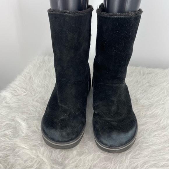 Sorel Glacy‎ Suede Boot Black Women's Size 5 NL1975 - Picture 2 of 8